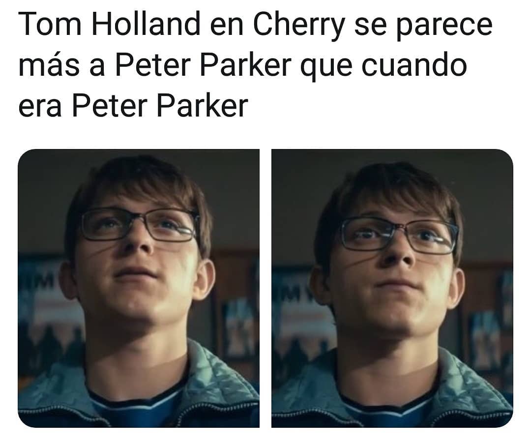 Tom Holland en Cherry se parece más a Peter Parker que cuando era Peter Parker.