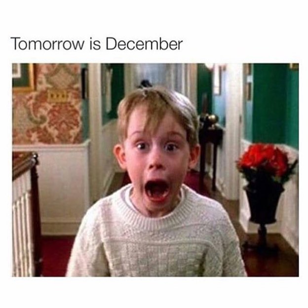 Tomorrow is December.