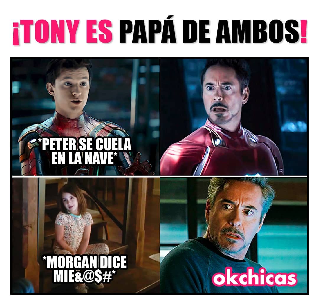 ¡Tony es papá de ambos! *Peter se cuela en la nave* *Morgan dice mie&@$#.