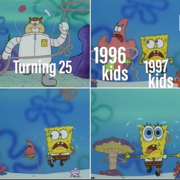 Turning 25. 1996 kids. 1997 kids.