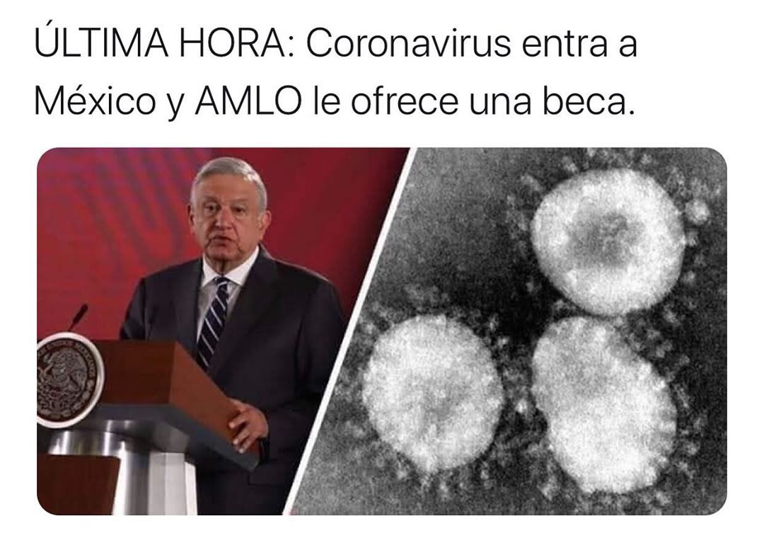 Última hora: Coronavirus entra a México y Amlo le ofrece una beca.