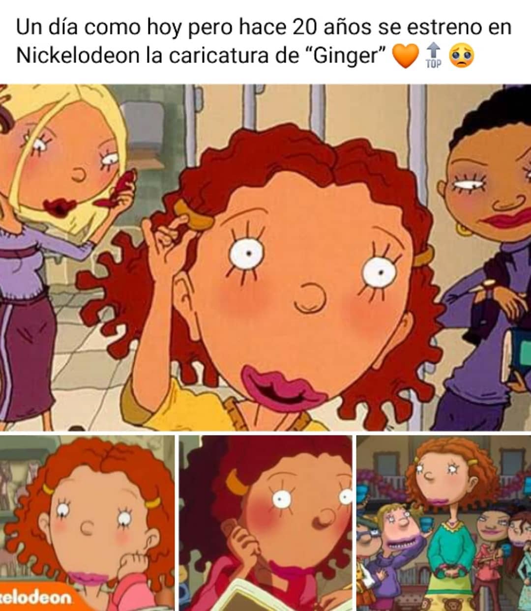 Un día como hoy pero hace 20 años se estrenó en Nickelodeon la caricatura de "Ginger".