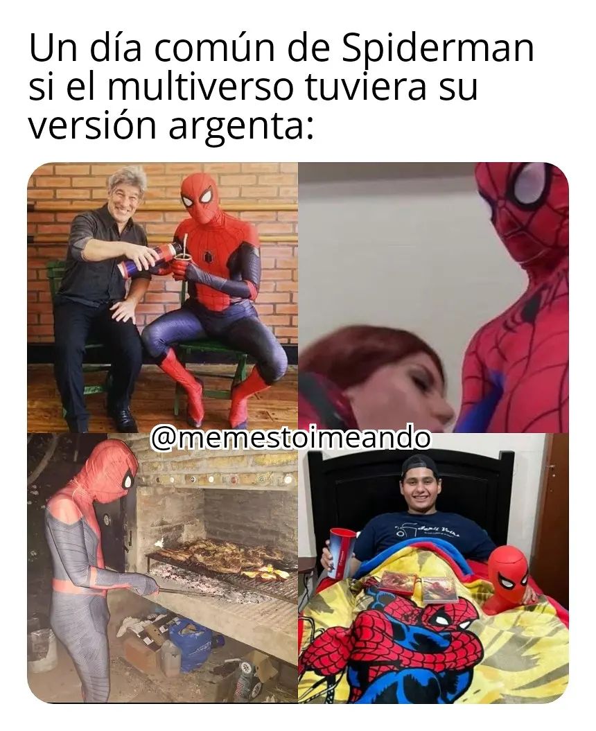 Un día común de Spiderman si el multiverso tuviera su versión argenta: -  Memes