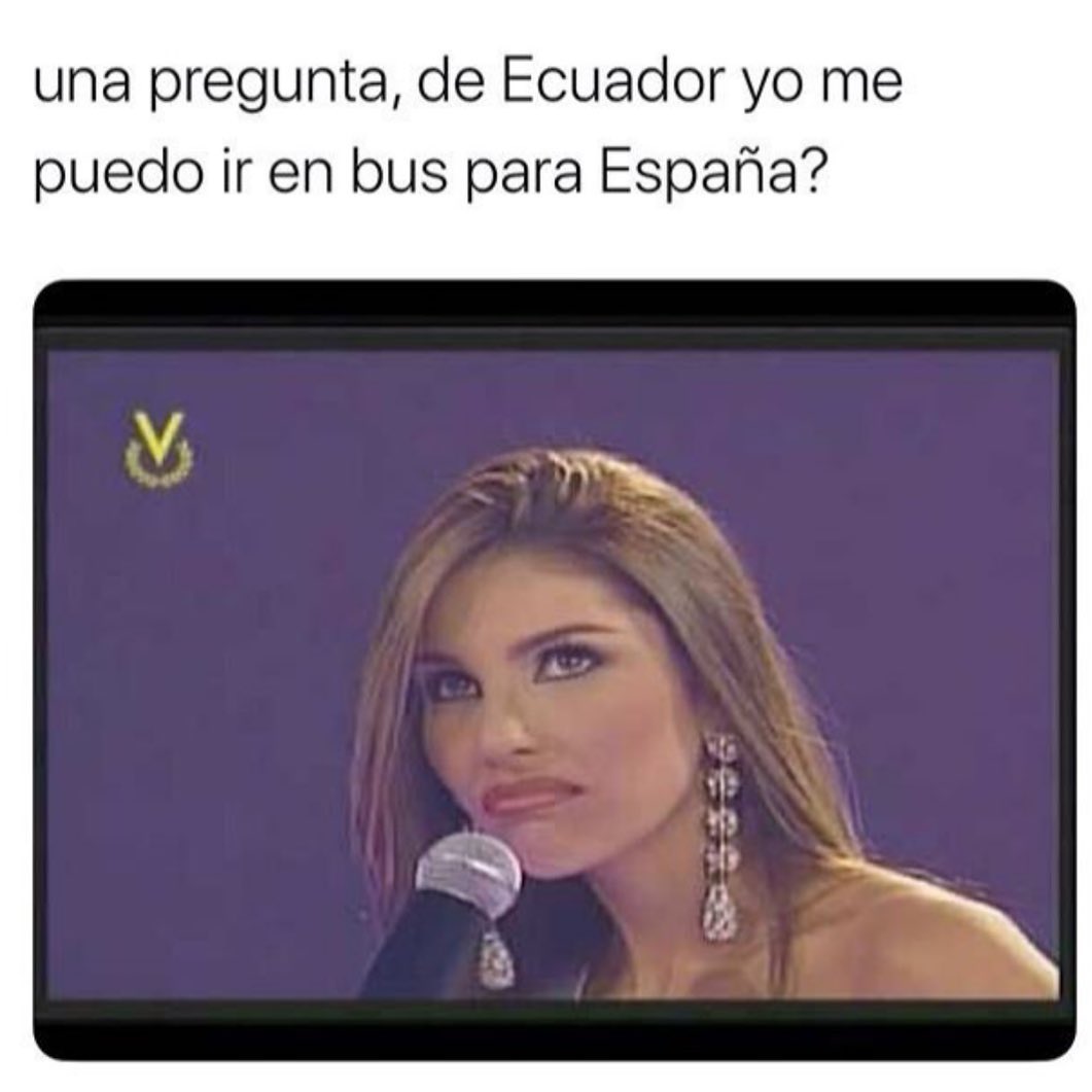 Una pregunta, de Ecuador yo me puedo ir en bus para España?