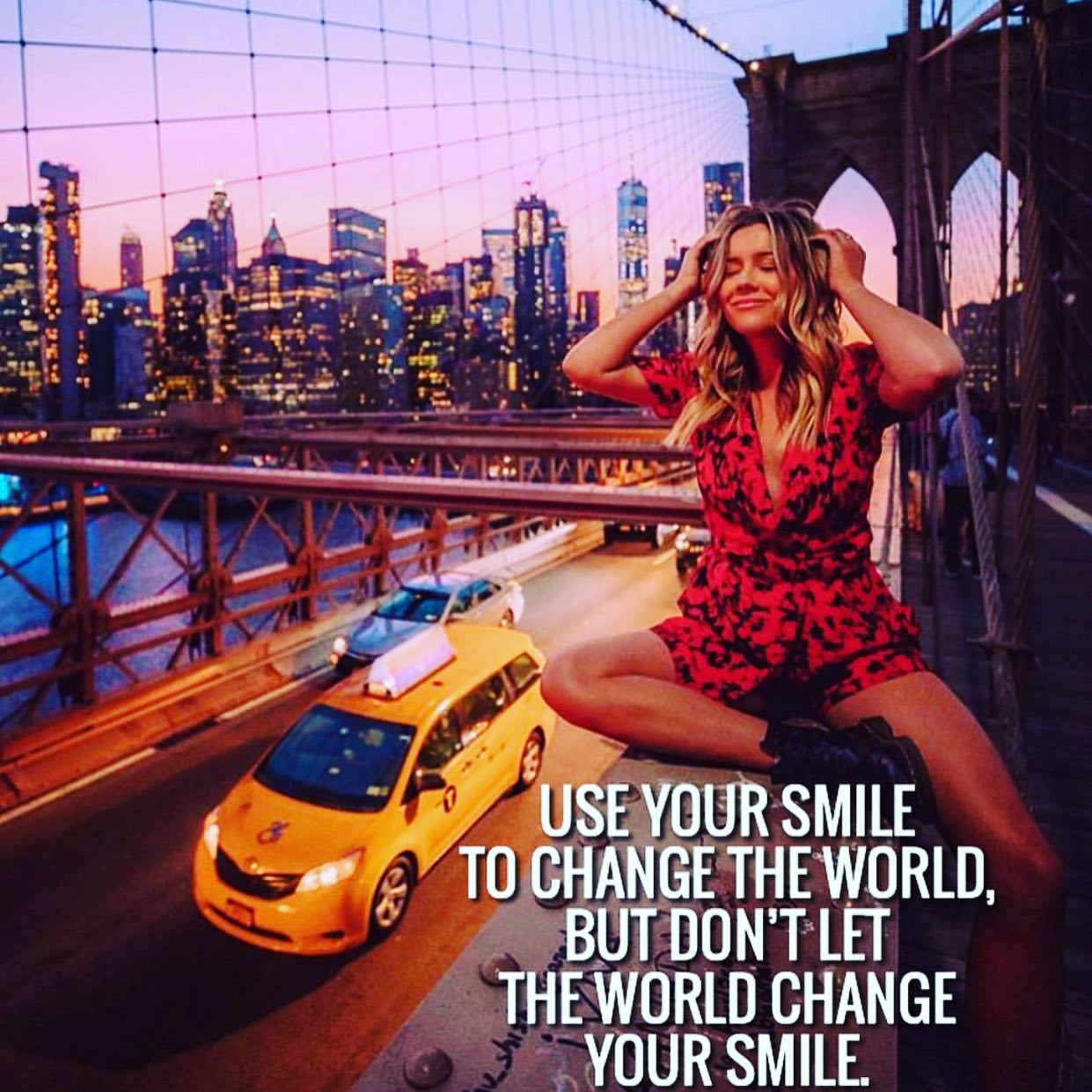 Use your smile to change the world, but don't let the world change your smile.