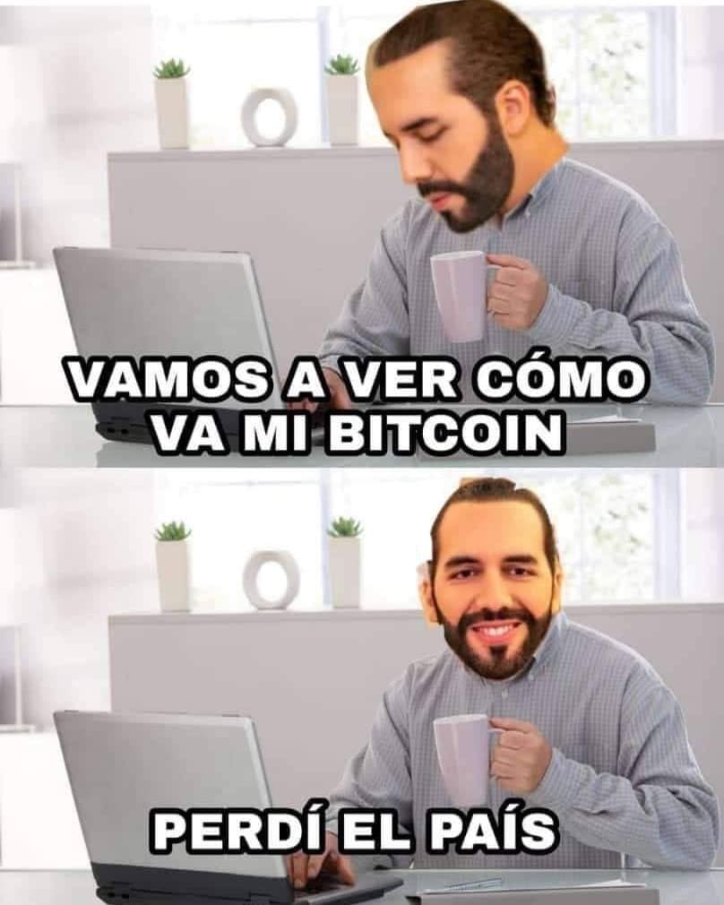 Vamos a ver cómo va mi bitcoin. Perdí el país.