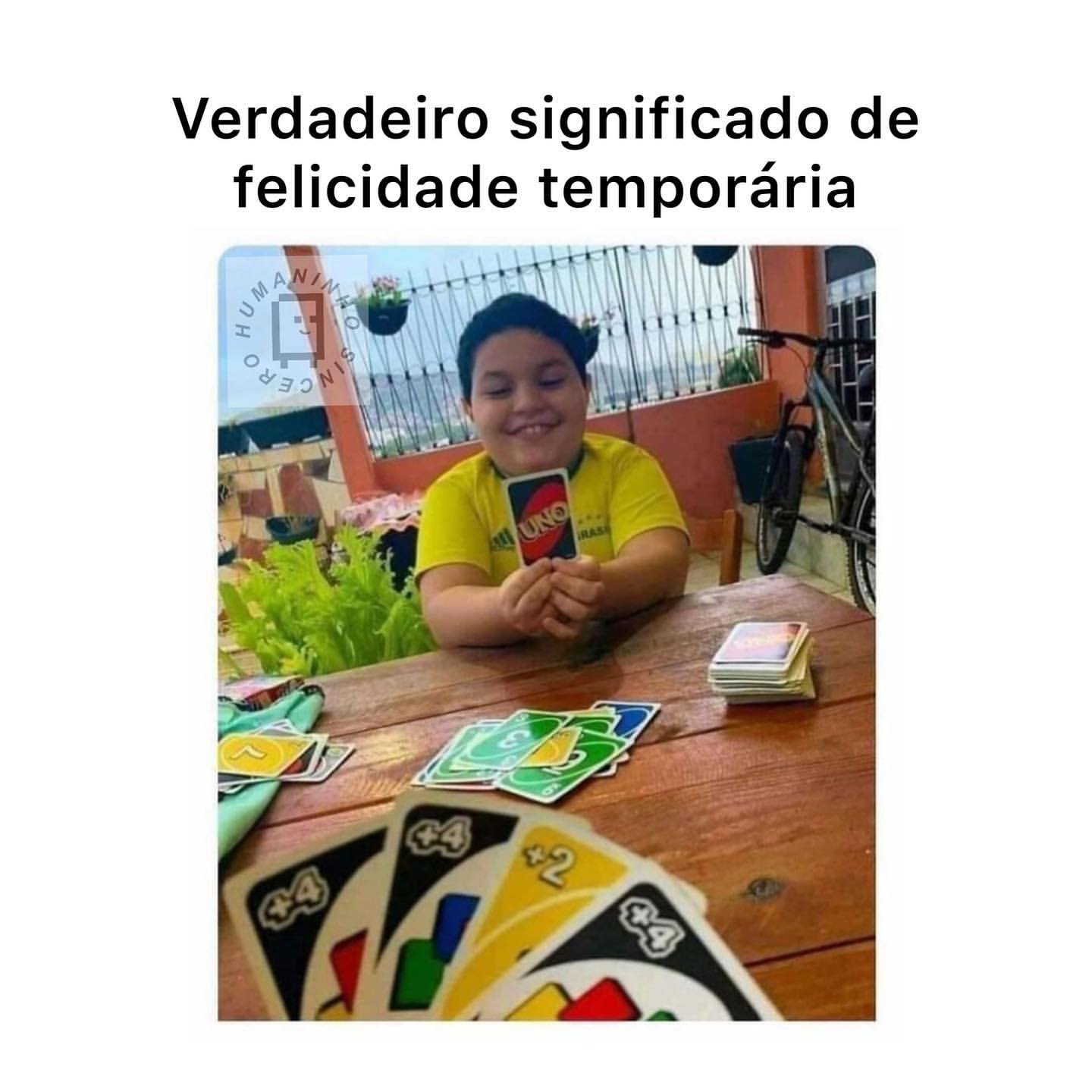 Verdadeiro significado de felicidade temporária.