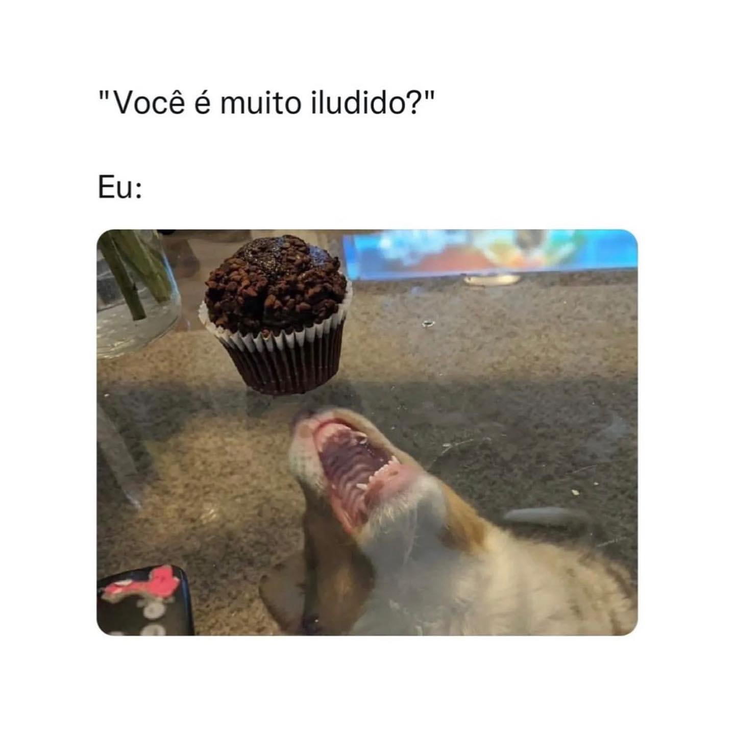 "Você é muito iludido?"  Eu: