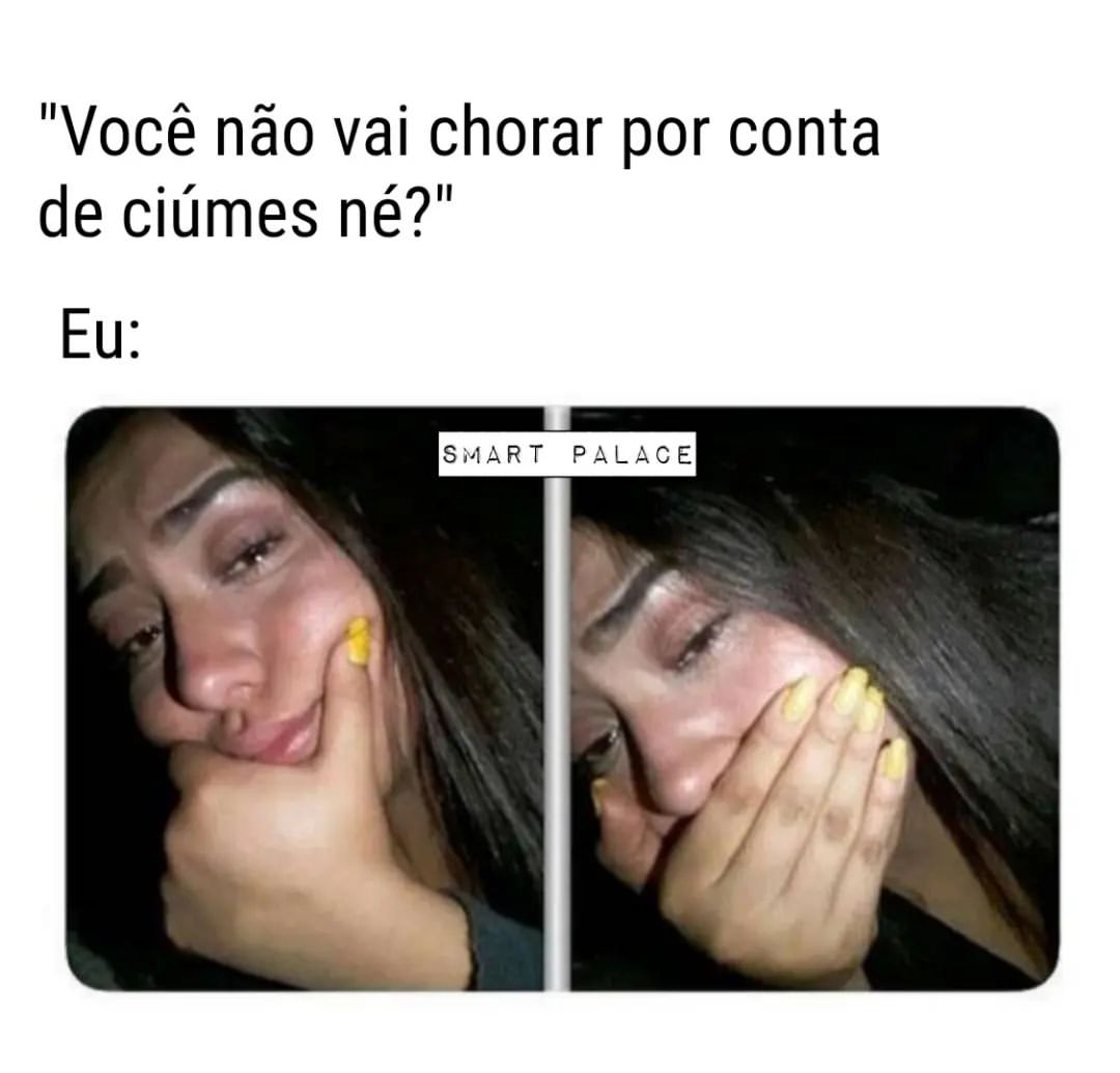 Você Não Vai Chorar Por Conta De Ciúmes Né Eu Memes 2140