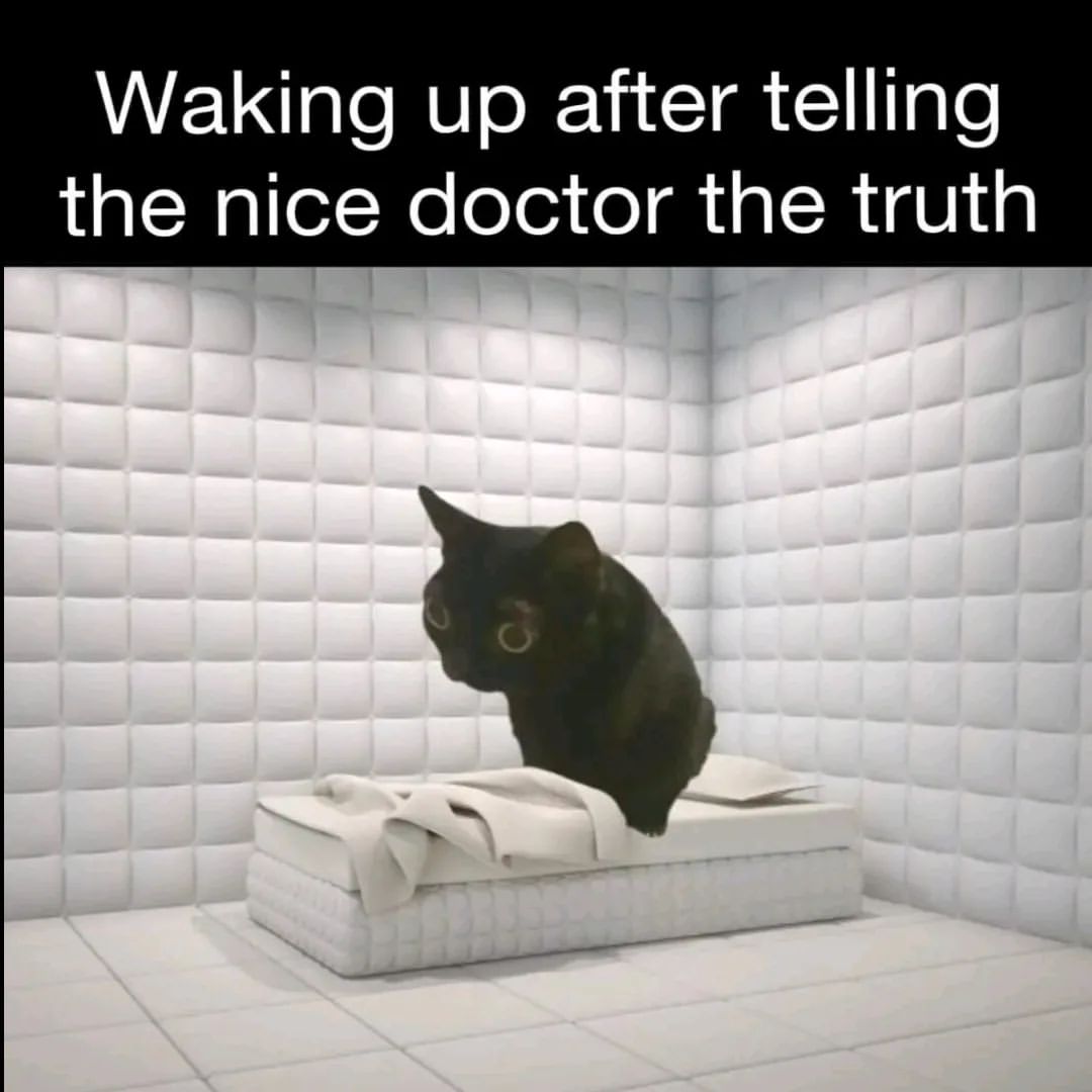 Waking up after telling the nice doctor the truth.