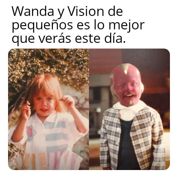 Wanda y Vision de pequeños es lo mejor que verás este día.