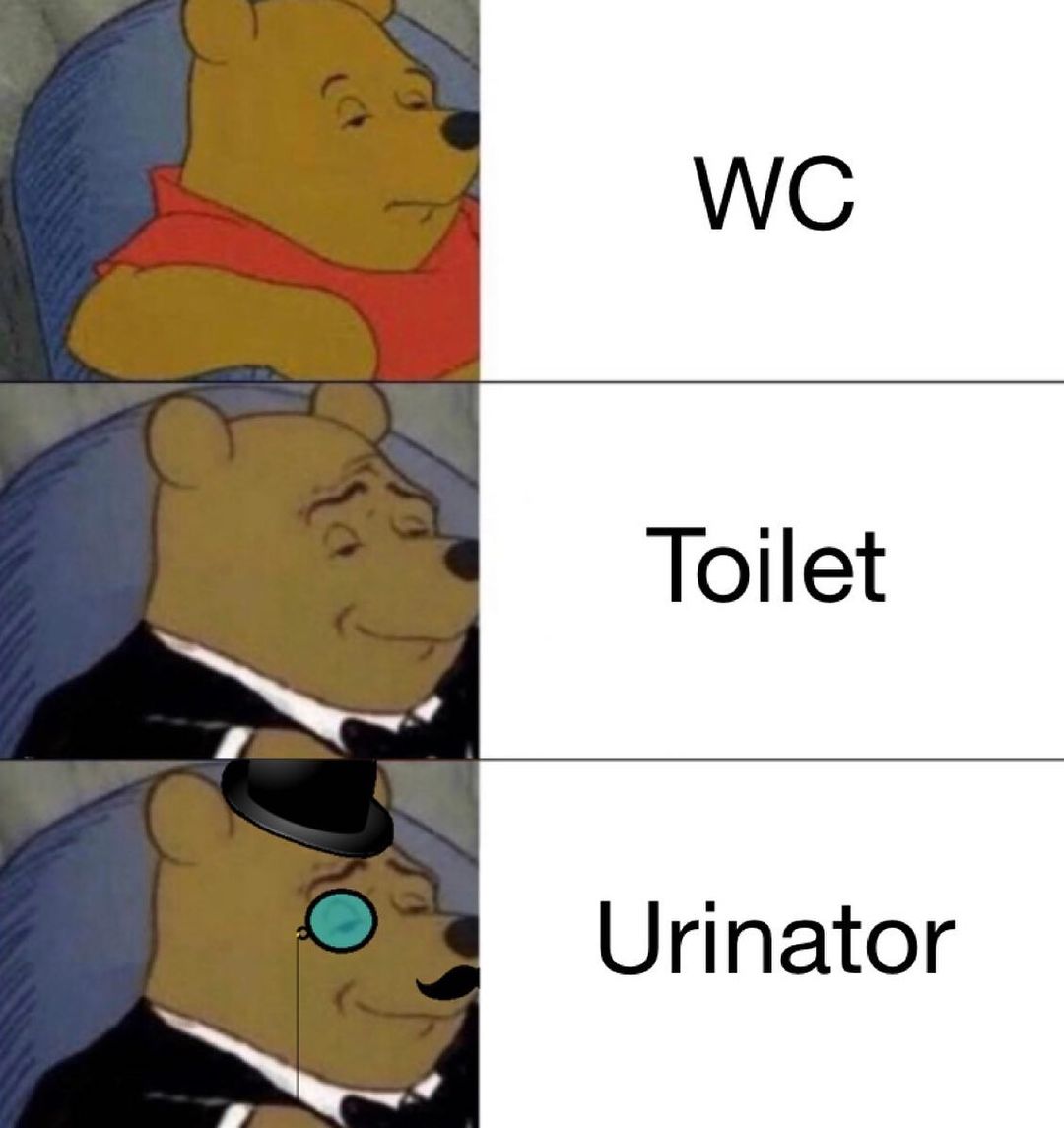 WC. Toilet. Urinator.