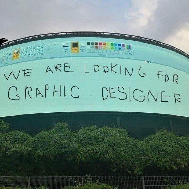 We are looking for graphic designer.