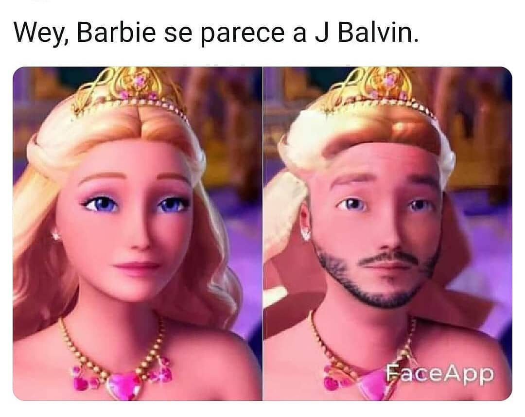 Wey, Barbie se parece a J Balvin.