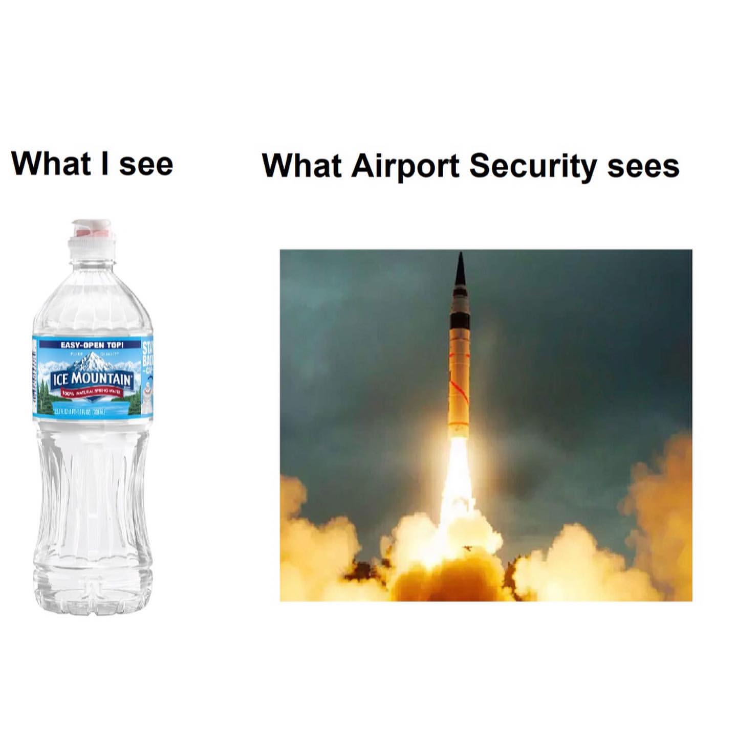 What I see. What Airport Security sees.