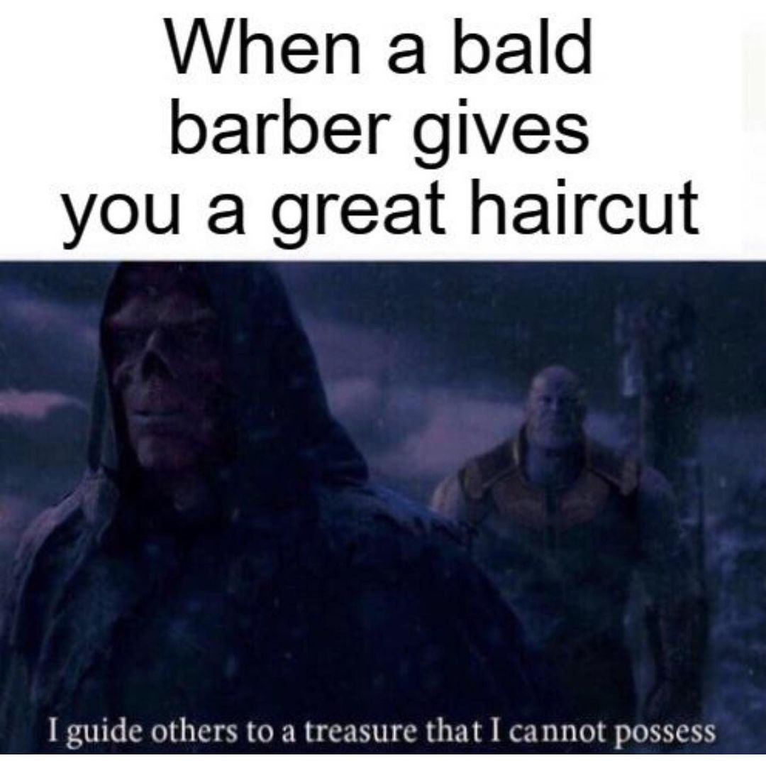 When a bald barber gives you a great haircut. I guide others to a treasure that I cannot possess.