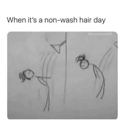 When it's a non-wash hair day.
