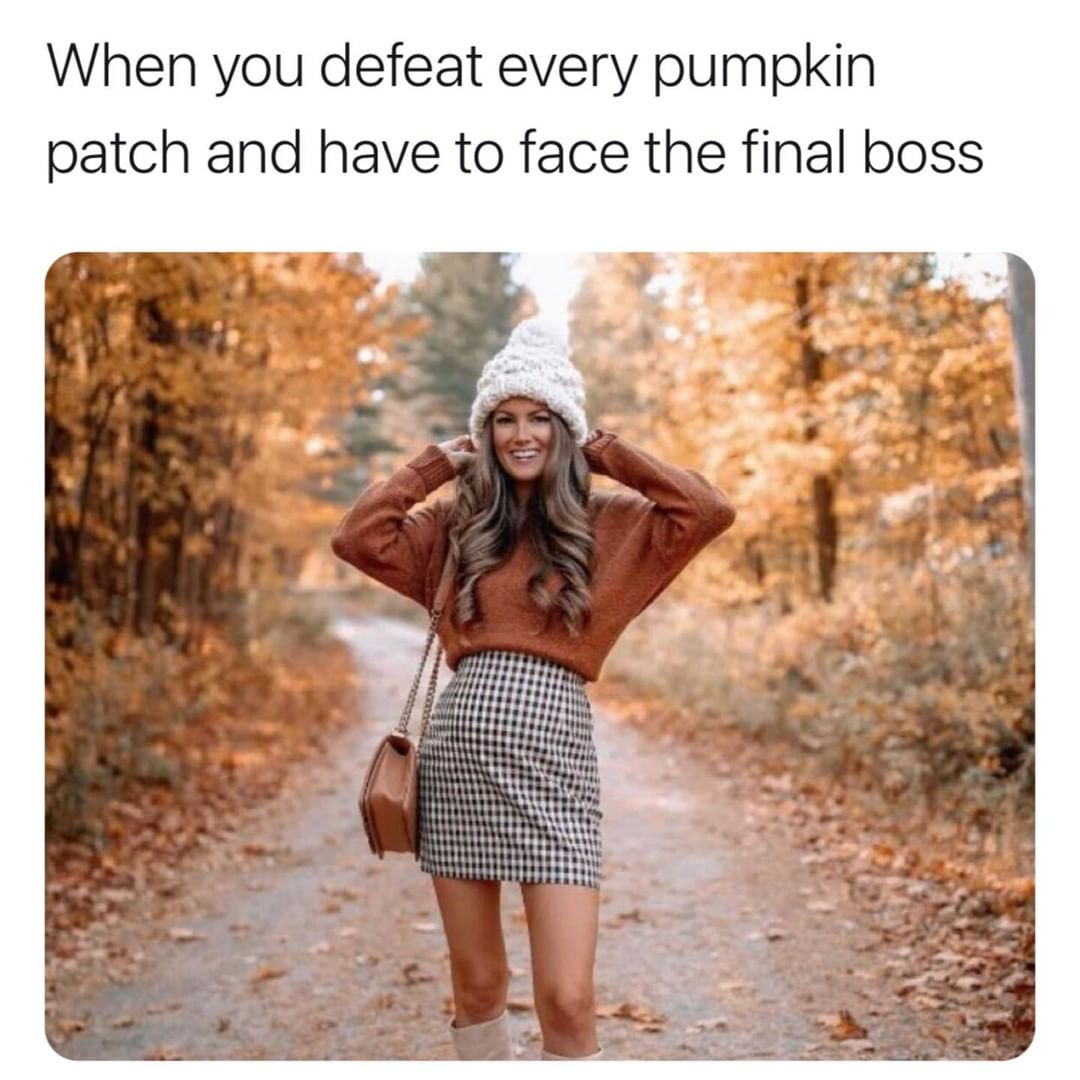 When you defeat every pumpkin patch and have to face the final boss.