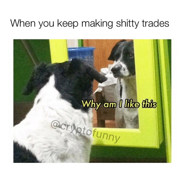 When you keep making shitty trades. Why am I like this.