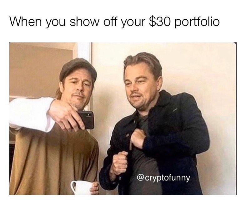 When you show off your $30 portfolio.