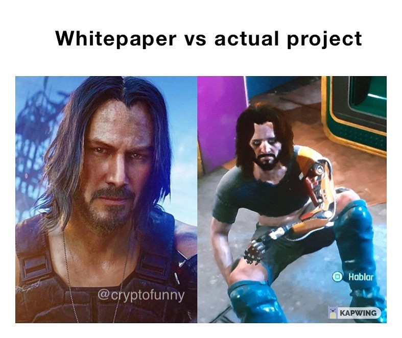 Whitepaper vs actual project.