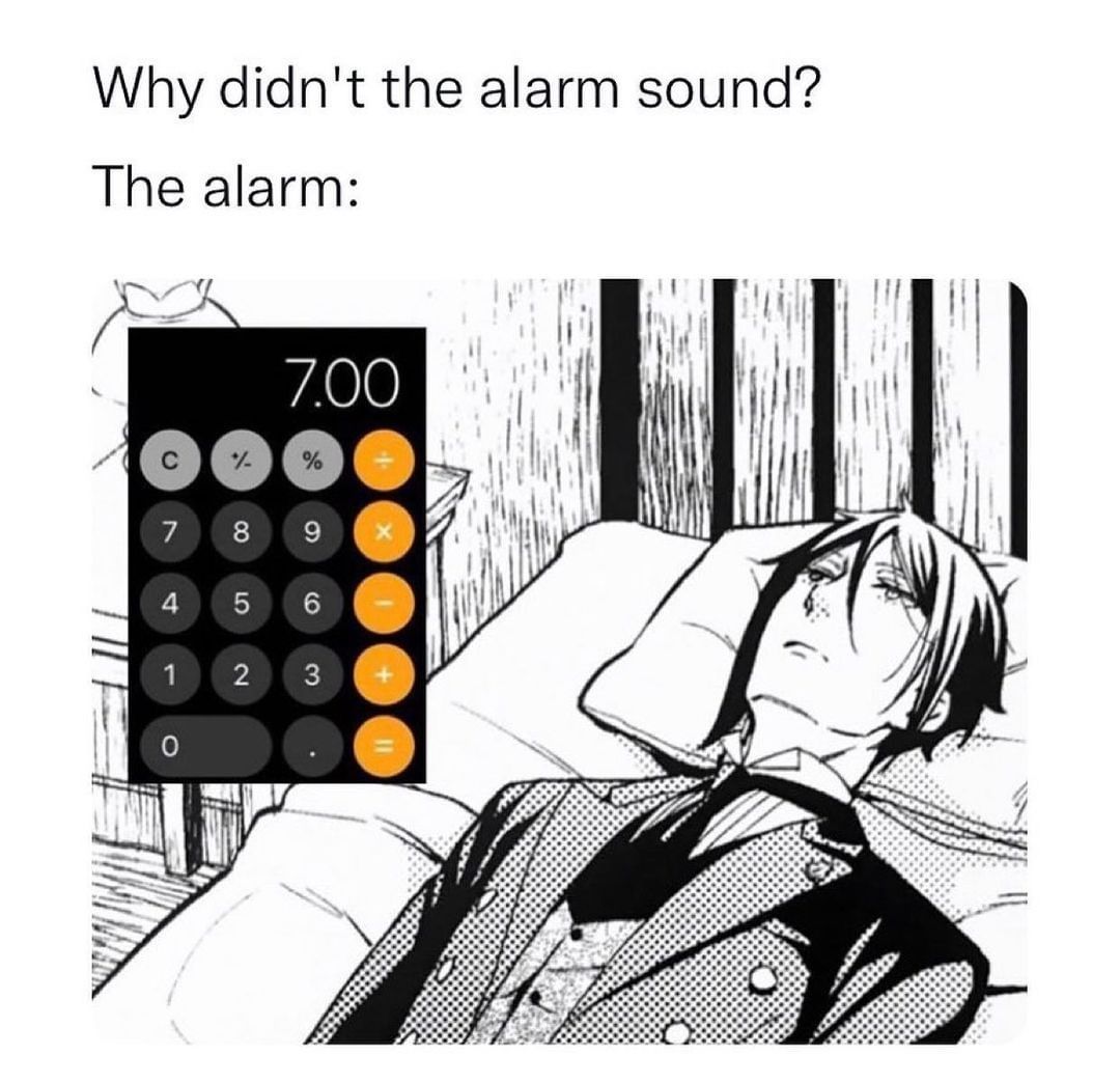 Why didn't the alarm sound? The alarm: - Funny