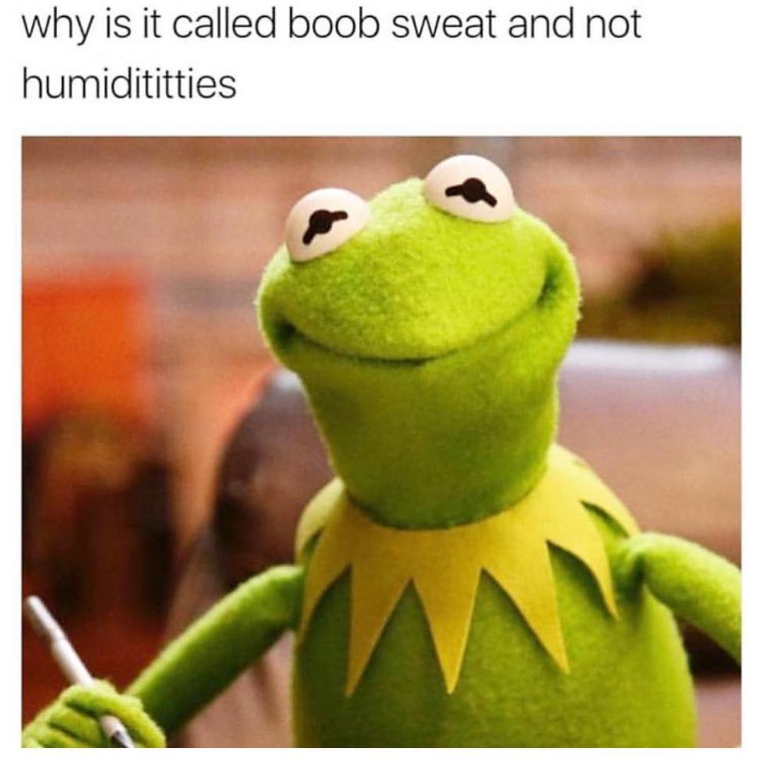 Why is it called boob sweat and not humidititties.