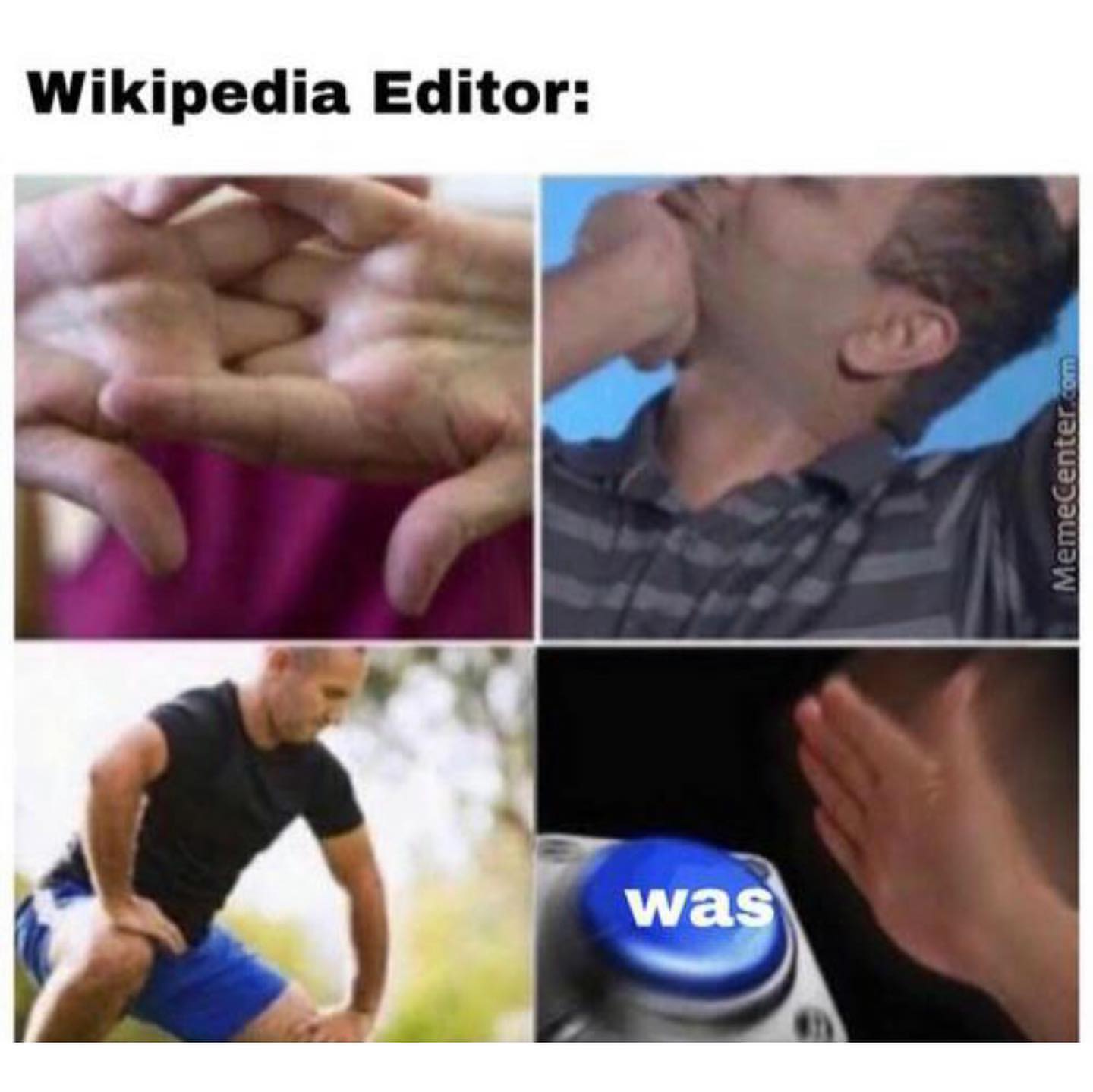 Wikipedia Editor: Was.