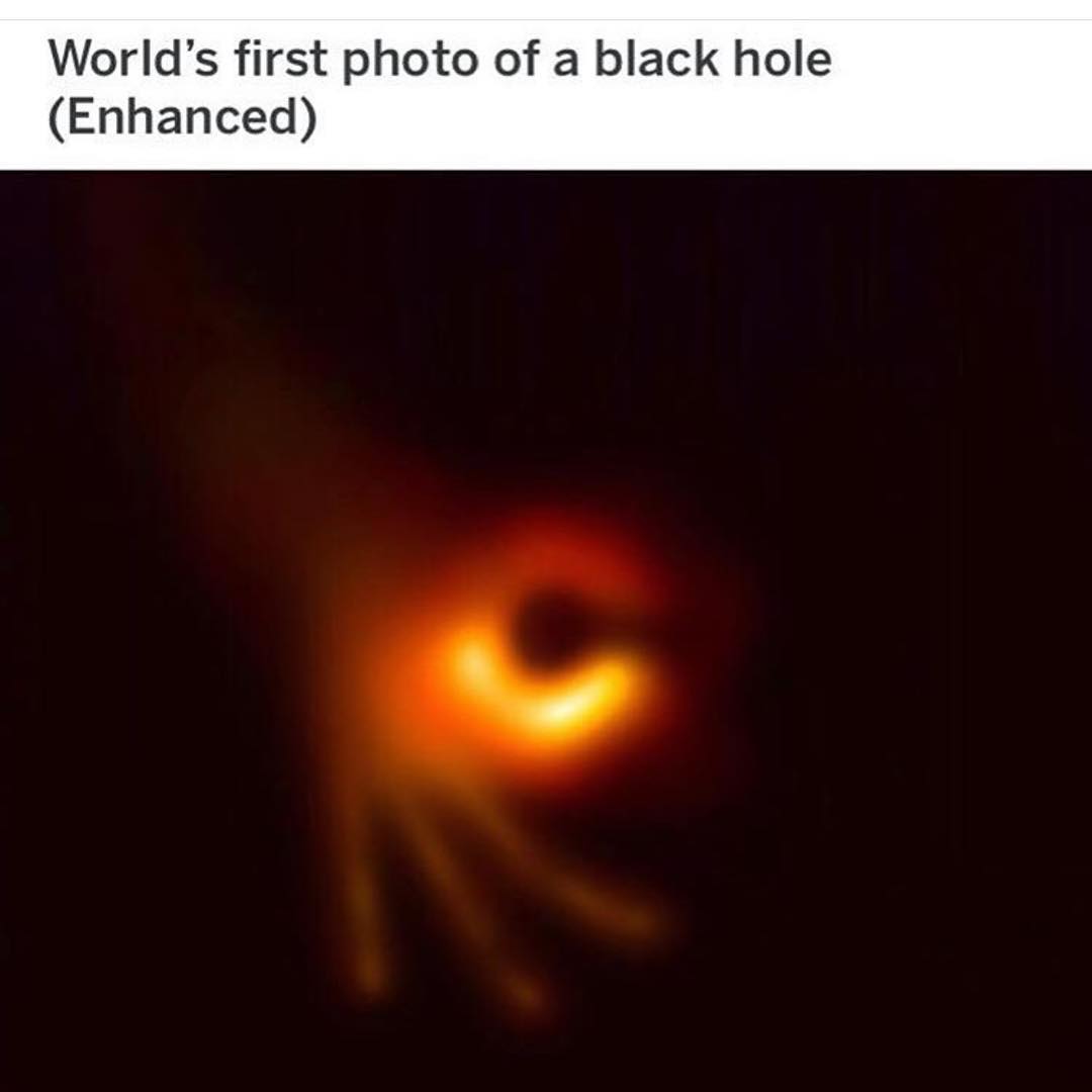 World's first photo of a black hole (Enhanced)