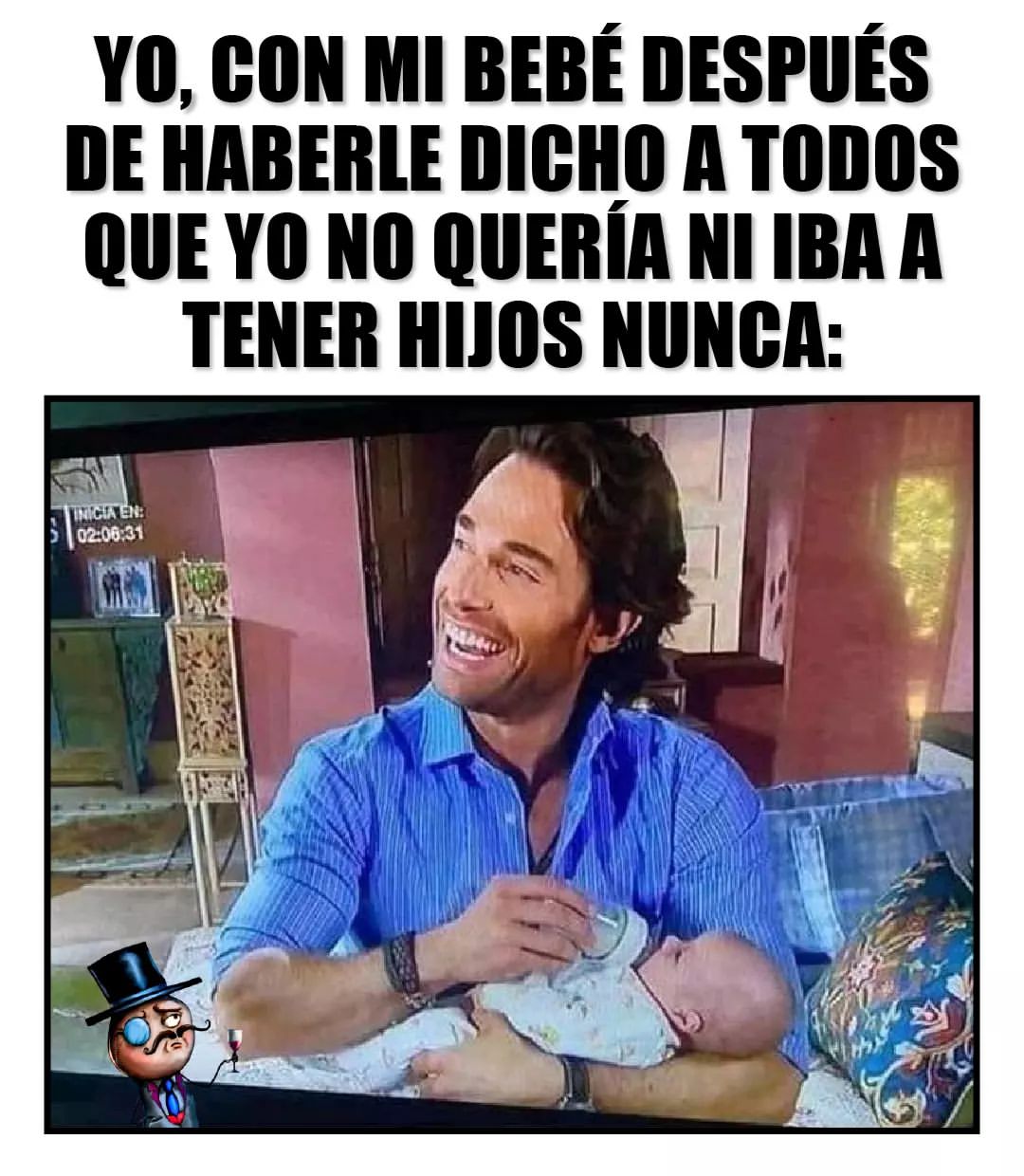 Yo con mi bebé después de haberle dicho a todos que no quería ni iba a tener hijos nunca.