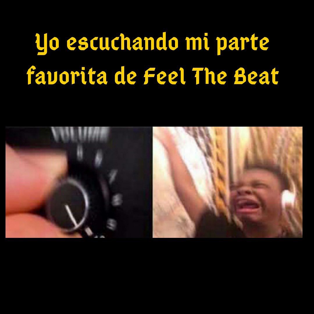 Yo escuchando mi parte favorita de feel The Beat.