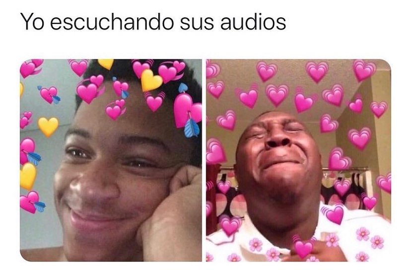 Yo escuchando sus audios. - Memes