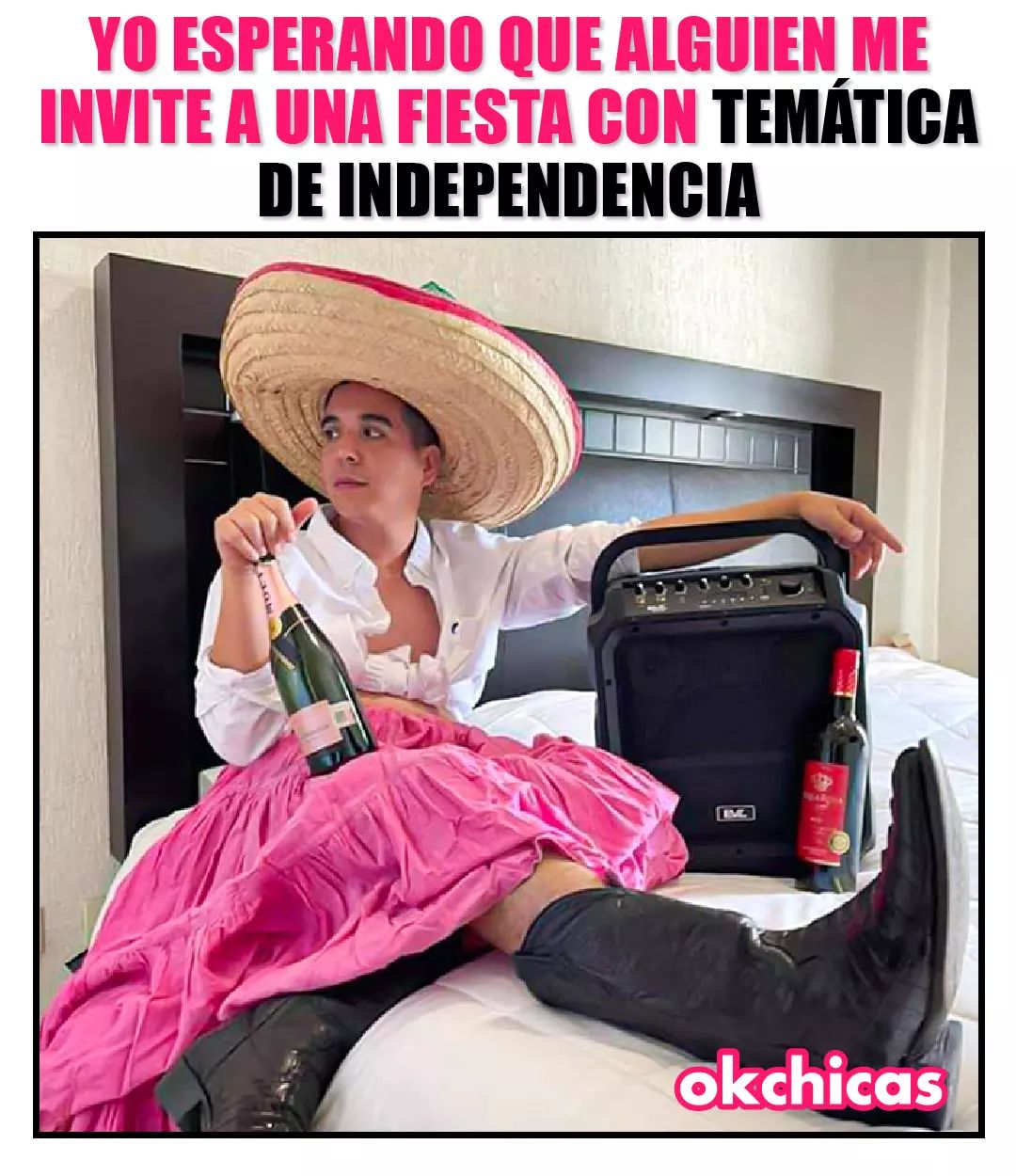 Yo esperando que alguien me invite a una fiesta con temática de independencia.