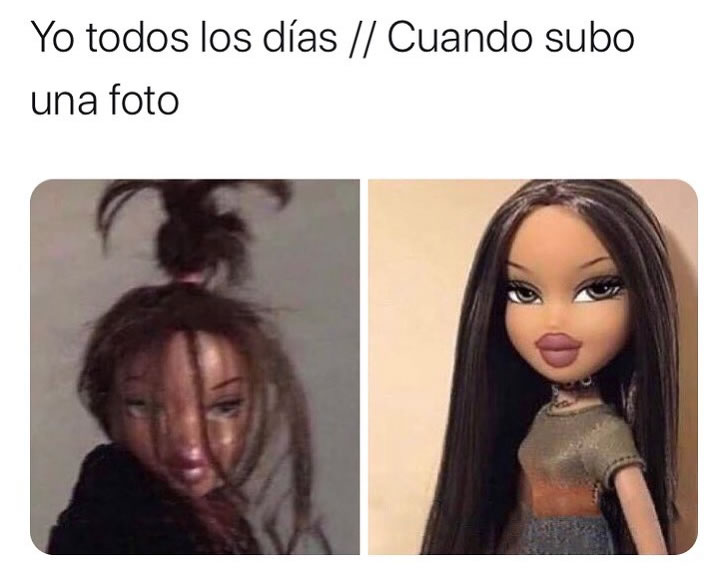 Yo todos los días. // Cuando subo una foto.