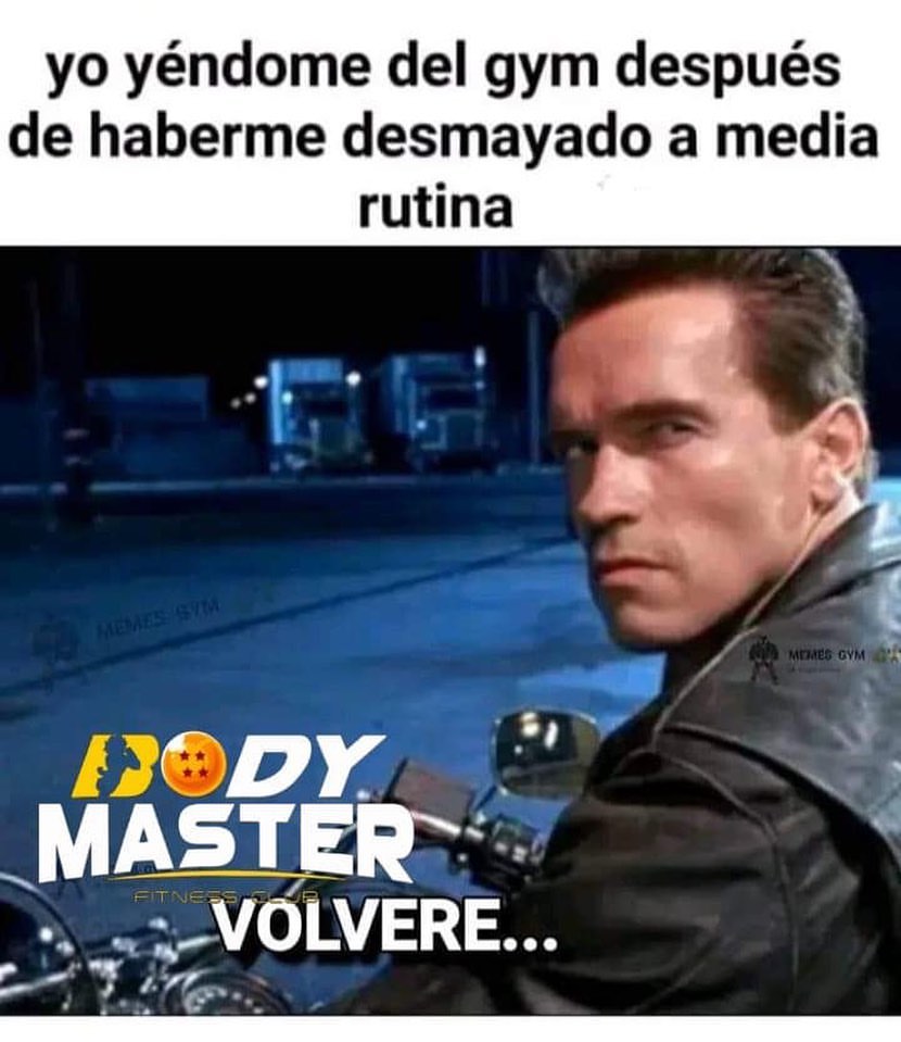 Yo yéndome del gym después de haberme desmayado a media rutina.  Volveré...