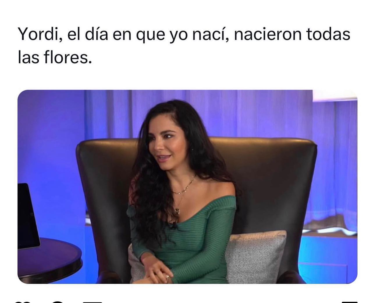 Yordi, el día en que yo nací, nacieron todas las flores.