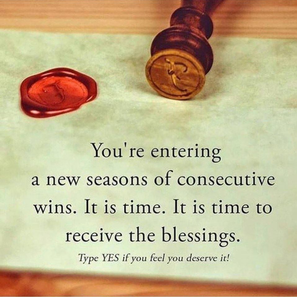 You re Entering A New Seasons Of Consecutive Wins It Is Time It Is 